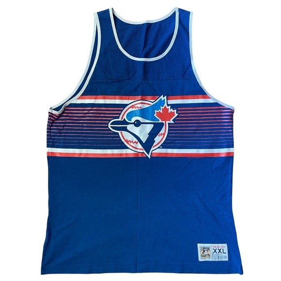 Toronto Blue Jays Muscle Shirt Mitchell & Ness Blue Men’s XXL RETRO - Picture 1 of 13